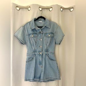 Lelis denim romper. Perfect condition. Never worn. Size M.